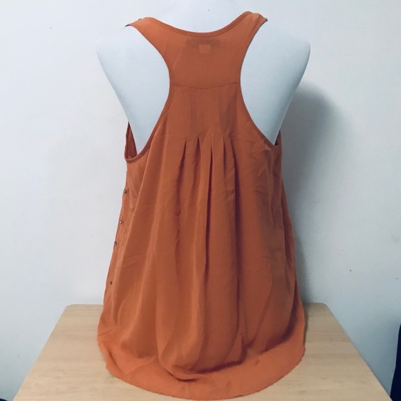Forever21 Bejeweled Tank Top Orange L - Picture 3 of 6